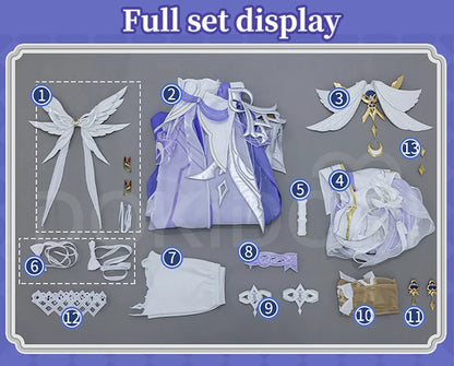 Columbina Cosplay Costume Genshin Impact【S-2XL】DokiDoki-R Nod-Krai Women Dress Columbina Hypersalenia Plus Size