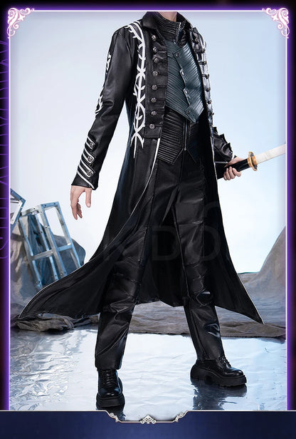Vergil Cosplay Cotsume Game Cosplay【S-3XL】DokiDoki-R Vergil Nelo Angel Cosplay Slayer Men Halloween Costume Plus size