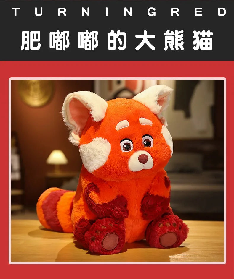 12-70cm Genuine Disney Turnings Red Plush Toys Kawaii Anime Panda Plushies Pillow Stuffed Bear Doll Girl Soft Toy for Kids Gift