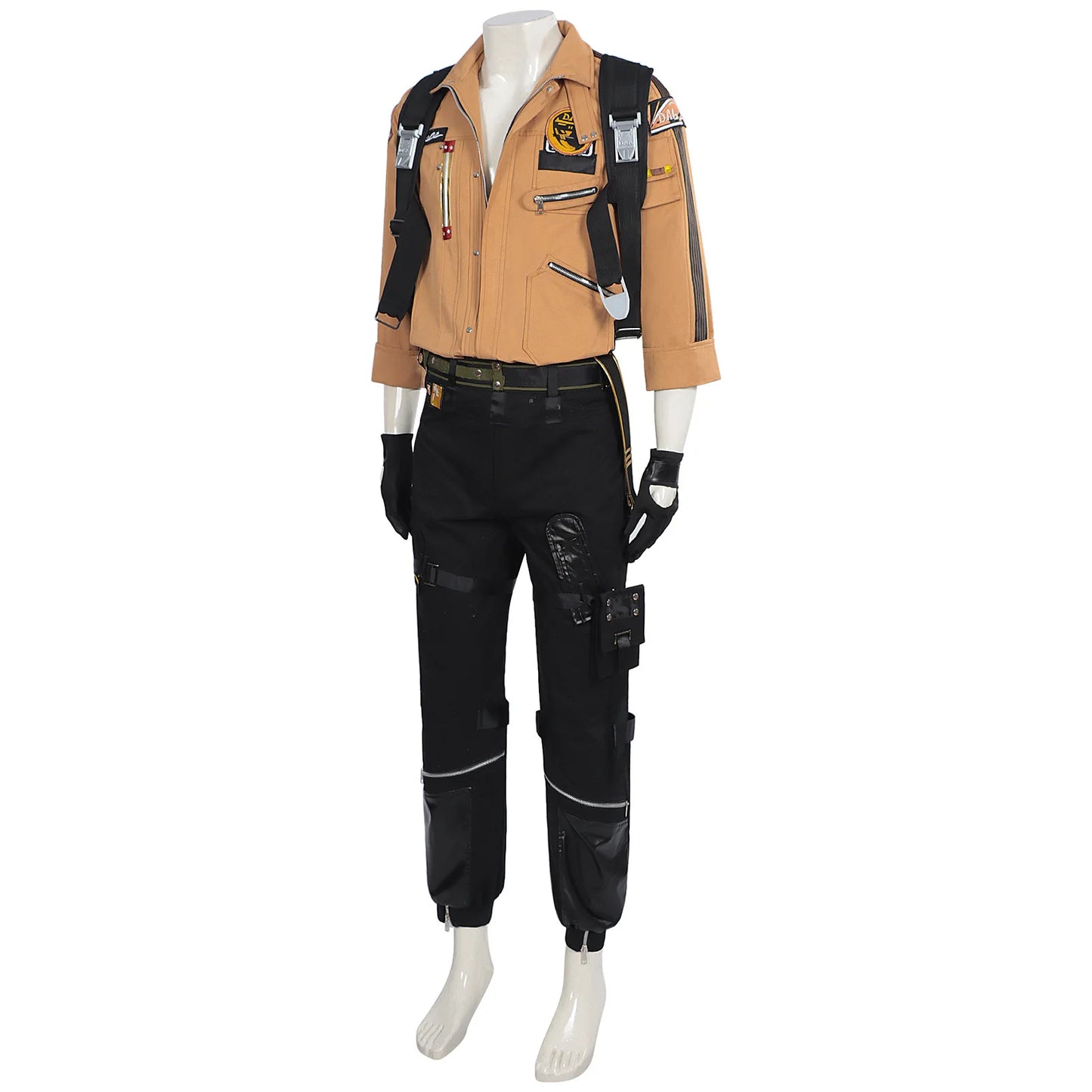 Love and Deepspace Caleb Cosplay Costume Wig Brown Flying Jacket Supersonic Uniforms Halloween Party for Women Men Outfit Props