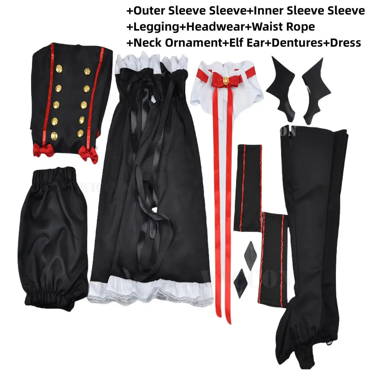 Seraph Of The End Krul Tepes Cosplay Costume Set Polyester