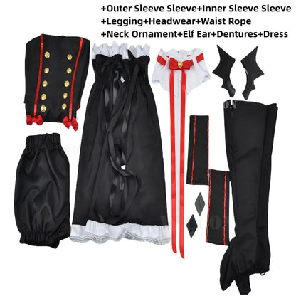 Seraph Of The End Krul Tepes Cosplay Costume Set Polyester