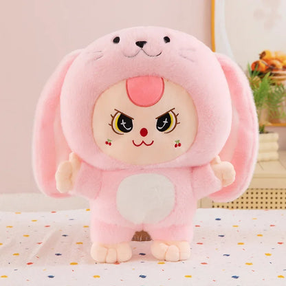 32/62cm Kawaii Baby Three Years Old Plush Doll Toy Baby Three Rabbit Series Stuffed Pillows Toy Ornaments Xmasgifts for Girls