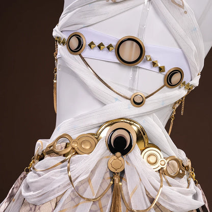 Wuthering Waves Iuno Cosplay Costume Wig Dress Headwear Shorts Rinascita Carnival Halloween Party for Women Girls Props iCoser