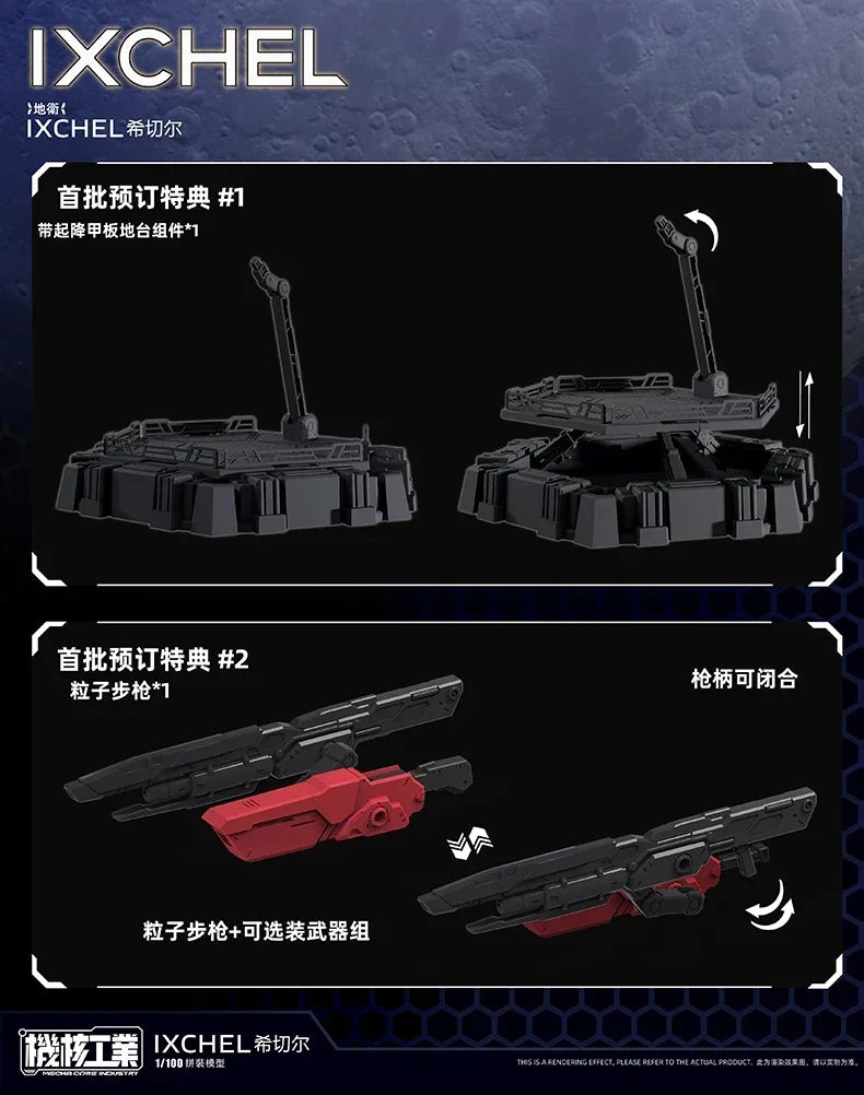 MECHA CORE INDUSTRY 1/100 IXCHEL MG Plastic Assembly Model Kit Robot Action Figure Toy