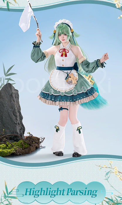 Huohuo Cosplay Costume Game Honkai: Star Rail DokiDoki-R Honkai Women Cute Maid Costume Huo Huo Cosplay Tail Christmas