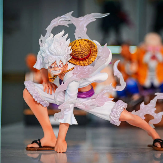 16cm One Piece Luffy Anime Figure Nika Luffy JT Gear Second Action Figurine Straw Hat Statue 2 Colors PVC Model Collect Toy Gift