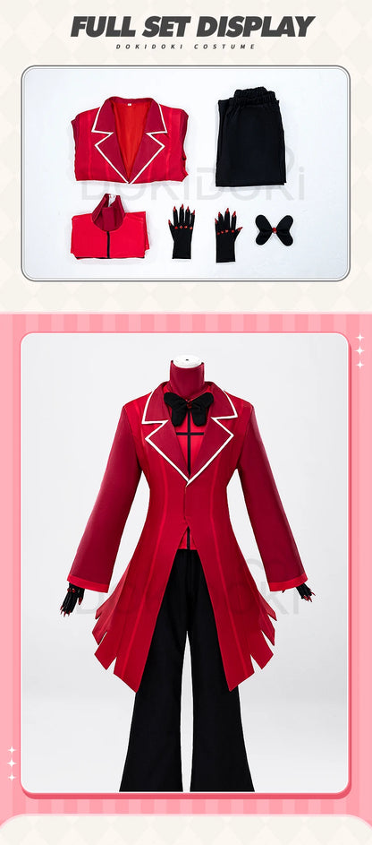IN STOCK Alastor Lucifer Charlie Adam Cosplay Costume Anime DokiDoki-N【XS-3XL】 Halloween Costume Lucifer Cosplay Plus Size