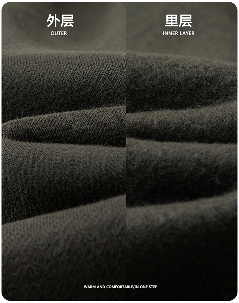 ZODF Trendy 2025 Autumn Winter Men Warm Soft Fleece Shorts Unisex Casual Hip Hop 345gsm Solid Shorts Brand Bottoms HY1173