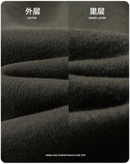 ZODF Trendy 2025 Autumn Winter Men Warm Soft Fleece Shorts Unisex Casual Hip Hop 345gsm Solid Shorts Brand Bottoms HY1173