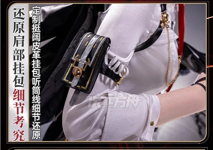 iCoser Wuthering Waves Zani Cosplay Costume Wig Uniform Headwear Tail Earrings Rinascita Halloween Party for Women Carnival Prop