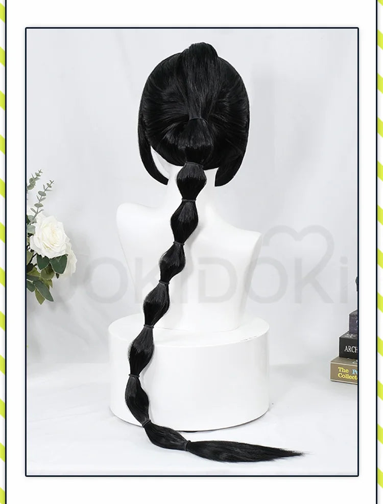 IN STOCK Shadowheart Wig Game Cosplay Wig DokiDoki Women 100cm Long Black Wig Shadowheart Cosplay Free Wig Cap
