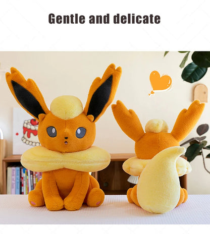 45/80cm Flareon Pokemon Plush Toys Large Anime Doll Cute Pillow Cartoon Giant Pokémon Plushie Stuffed Gift for Kids Christmas