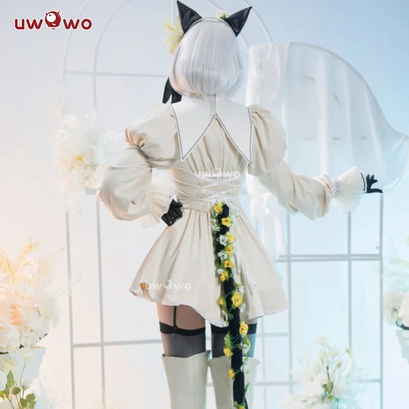 LAST BATCH UWOWO Game 2B Collab White Cosplay Costume Maid Dress Halloween Costume