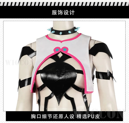 SF6 Juri Han Cosplay Costume Set Polyester Women