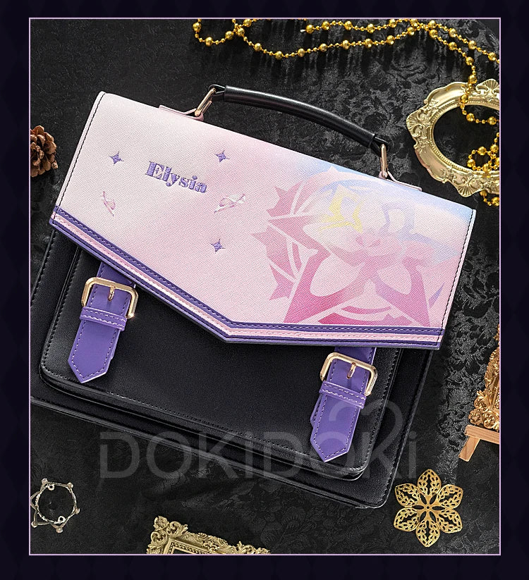 Sunday Elysia Doujin Bag Game Honkai Star Rail DokiDoki Sunday Cosplay Props School Bag HSR Itabag Halloween