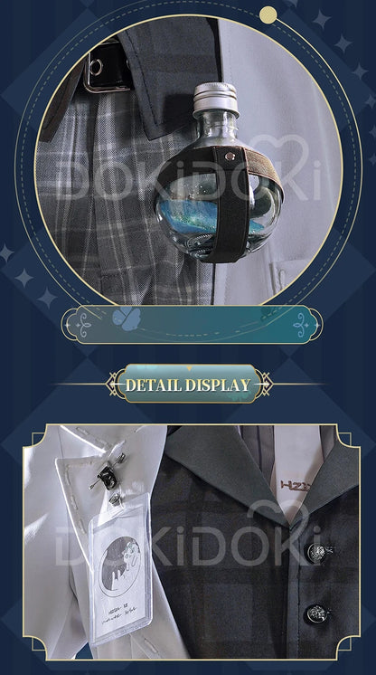 Gatto Embalmer Cosplay Costume Game Identity V【XS-2XL】DokiDoki-R Undertaker Aesop Carl Gatto Cosplay Men Costume Plus Size