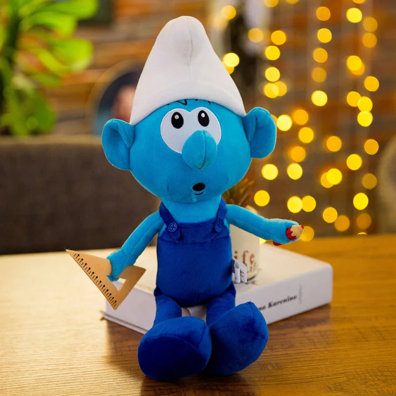New 40cm Cartoon Character Creative Smurf Cute Plush Toy Kawaii Doll Children’s Soothing Toy Birthday Gift Christmas Gift
