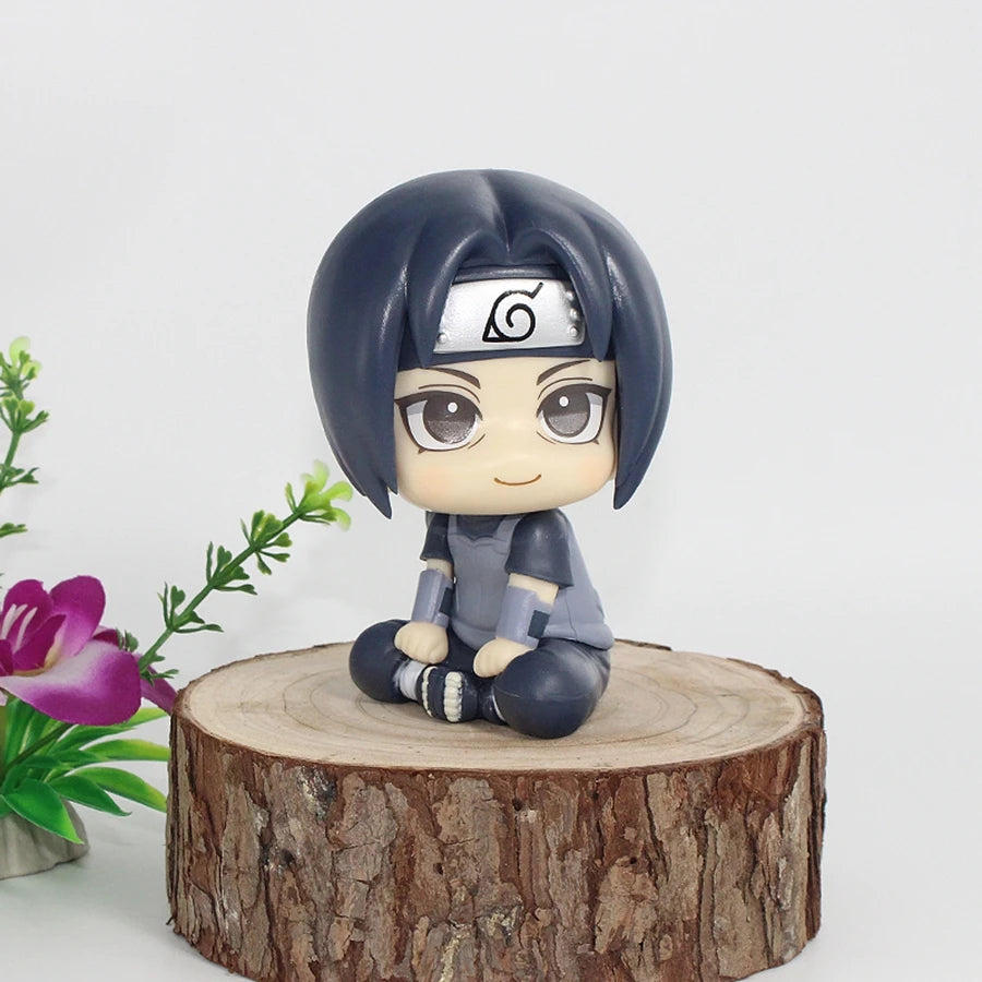 10cm Naruto Anime Figure Naruto Shippuuden Uchiha Itachi Action Figure Q Version Kakashi Figurine PVC Collection Model Doll Toys