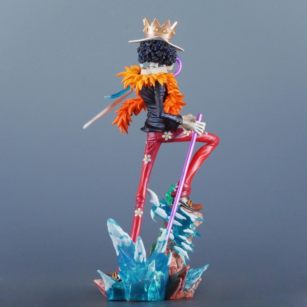 33cm Anime ONE PIECE Brook PVC Figure Action Statue Desktop Ornament Collection Model Toy Gift - With Box
