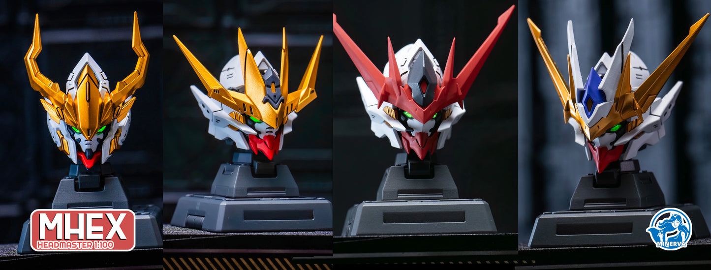 Minerva Hobby LINGXUZI Head Carving Replace Head For MG Barbatos Sky Defender Assembly Model Kit Toy GK Model Accessory Gift