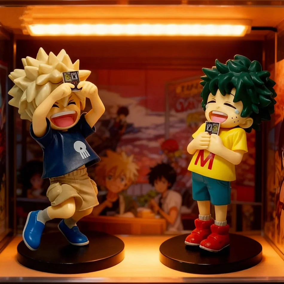 My Hero Academia Chibi PVC Figurines Tomura Shigaraki Izuku Midoriya Katsuki Bakugo Collectible Toy Model