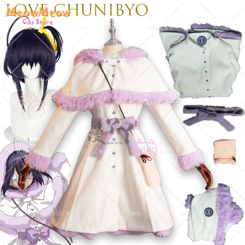 Love Chunibyo Kotoko Tsurumaki Winter Outfit Set Polyester Adult Woman - suit wig / XXL