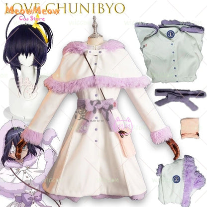 Love Chunibyo Kotoko Tsurumaki Winter Outfit Set Polyester Adult Woman - suit wig / XXL