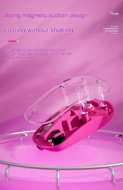 New Disney Wireless 2.4g Transparent Mouse Dual Bluetooth Charging Mute Silent Female Tablet Computer Notebook Office Gift