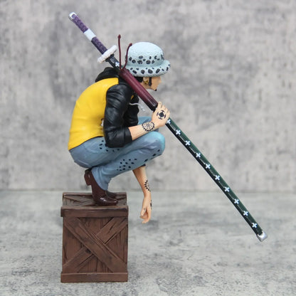 21cm/8.2inch One Piece Character Trafalgar D. Water Law PVC Action Figure Model Statue Collection Decoration Toys Gift