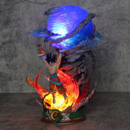 25cm Dragon Ball Figures Spirit Bomb Sou Goku Anime Figures Super Saiya Pvc Statue Doll Action Figure Model Collection Toys Gift