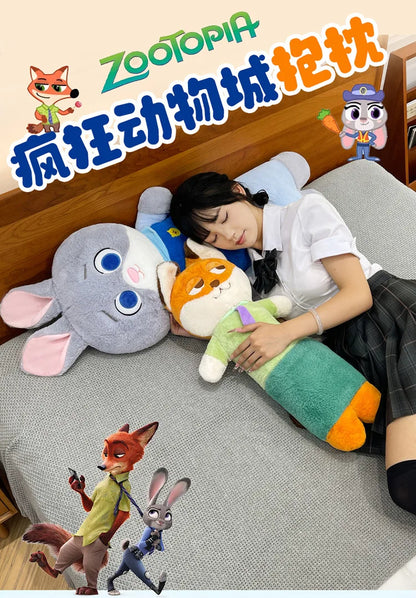 70/90/110cm Big Size Zoo Tropolis Nick Wilde Judith Laverne Hopps Disney Anime Plush Stuffed Doll Pillow Plushies Ornaments Gift