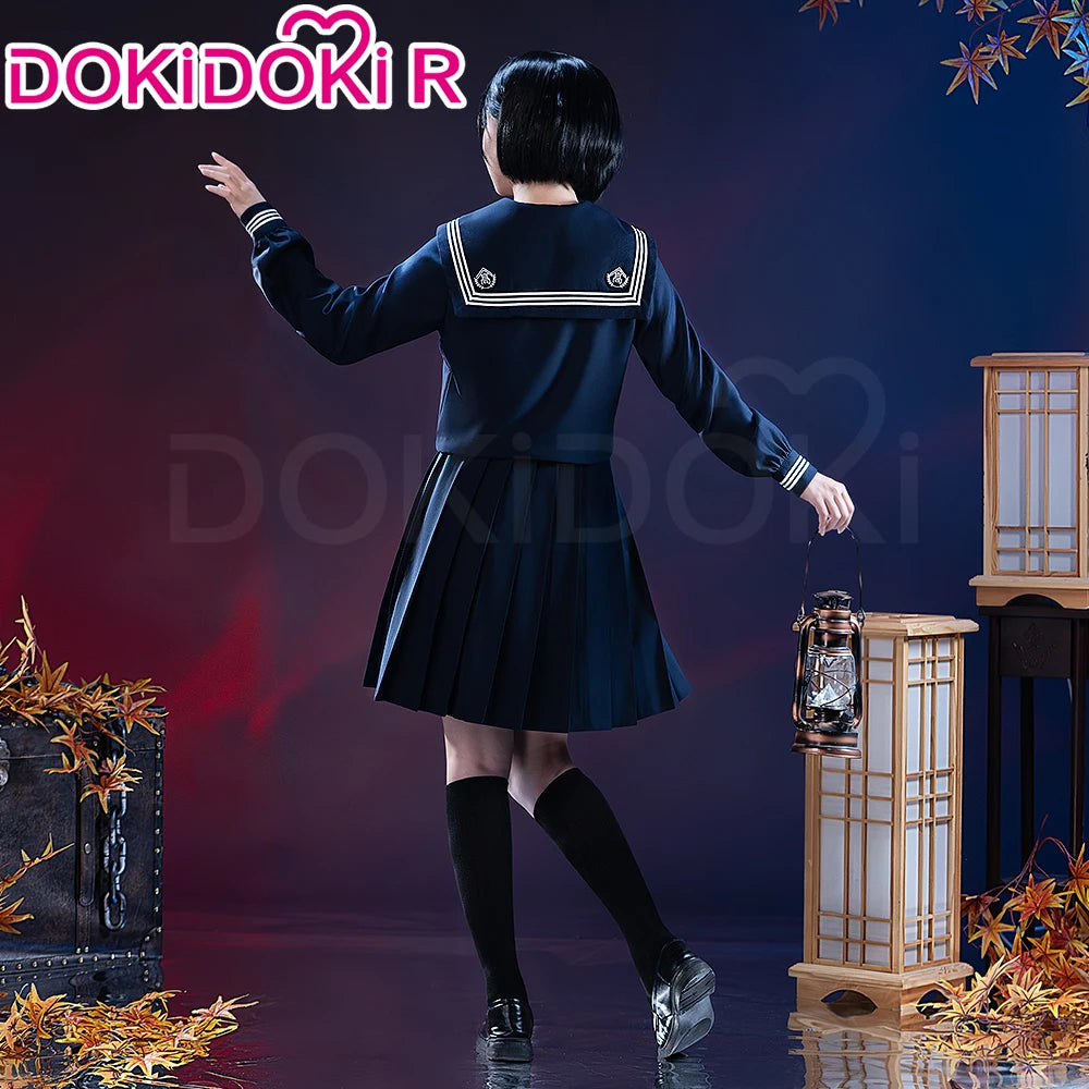 IN STOCK Shimizu Hinako Cosplay Costume Anime【S-2XL】DokiDoki-R Women School JK Uniform Dress Cosplay Halloween Plus Size