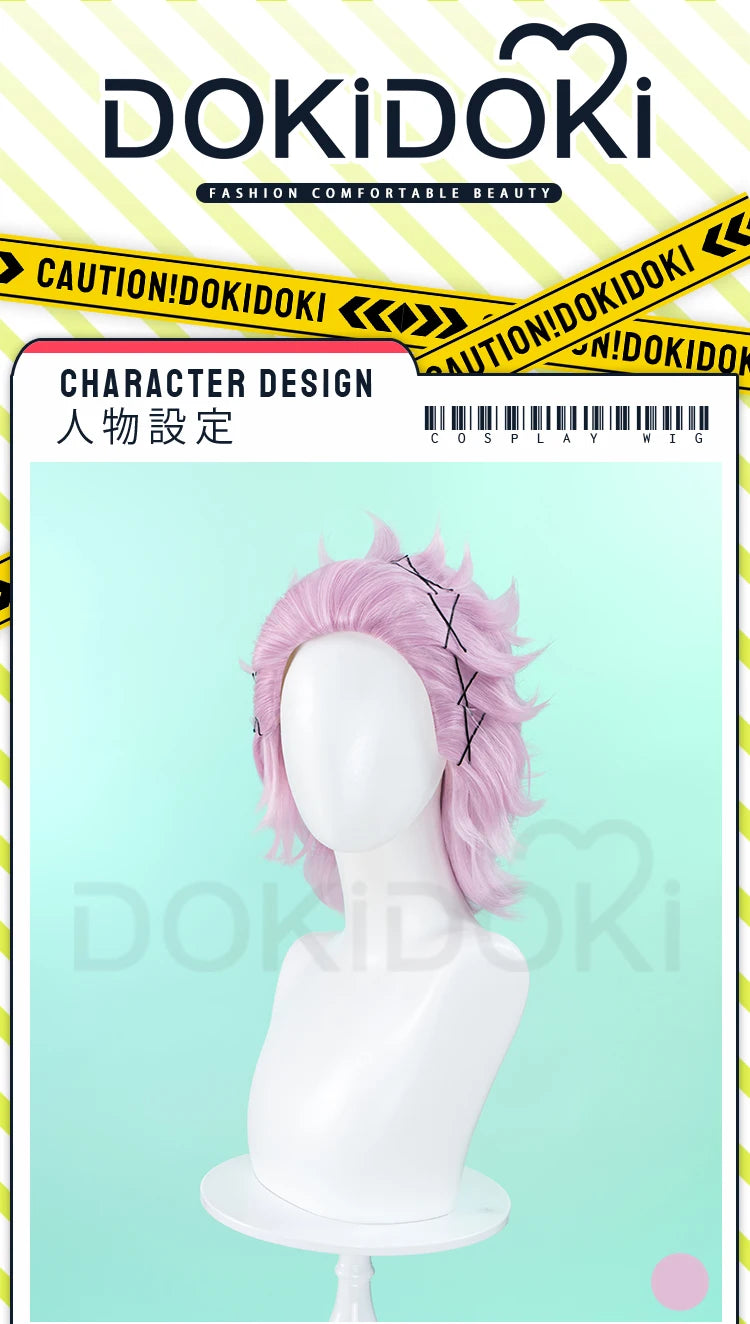 IN STOCK Mitsuki Kiryuu Wig Anime Wind Breaker Cosplay Wig DokiDoki Men 35cm Pink Short Hair Mitsuki Kiryuu Cosplay Free Wig Cap