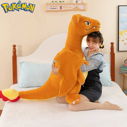 35/45/60CM Big Size Pokemon Charizard Plush Cartoon Anime Plushies Soft Doll Pillow Kawaii Stuffed Plushie Ornament Gift for Kid