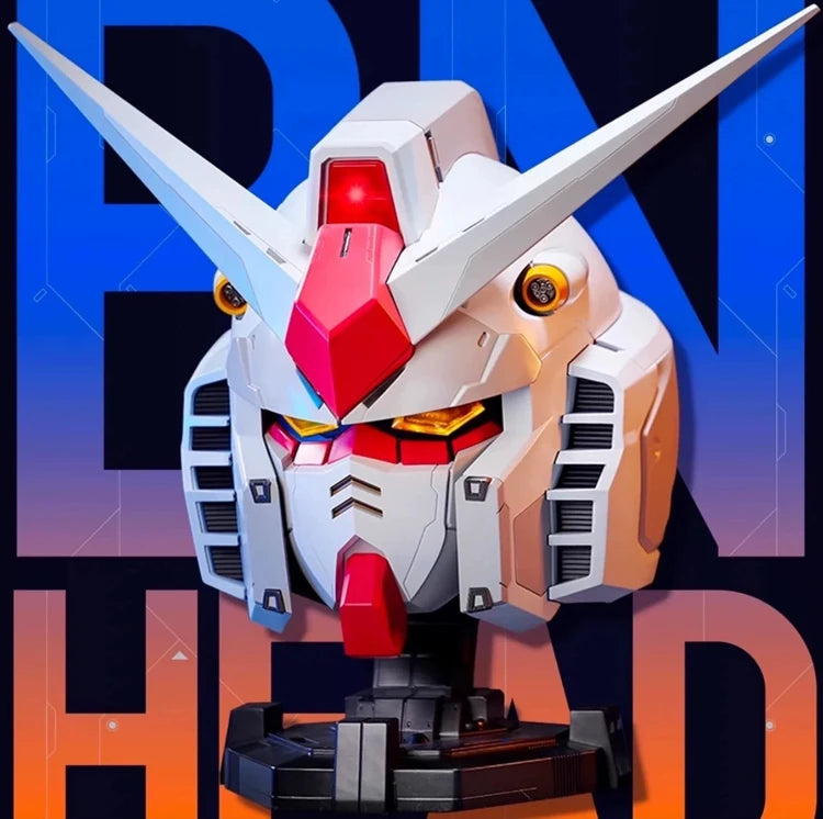 In Stock RX-78-2 Helmet Cosplay Msak Accessory Toy Action Figures Model LED Light-Up Collect Ornaments Gifts