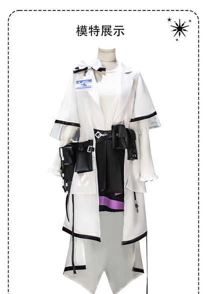 Arknights Priestess Cosplay Costume Set Polyester Asian Size