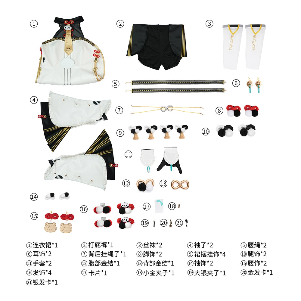 Zenless Zone Zero Dialyn Cosplay Costume Wig Uniform Earrings Headwear Krampus Compliance Authority Halloween Party for Women