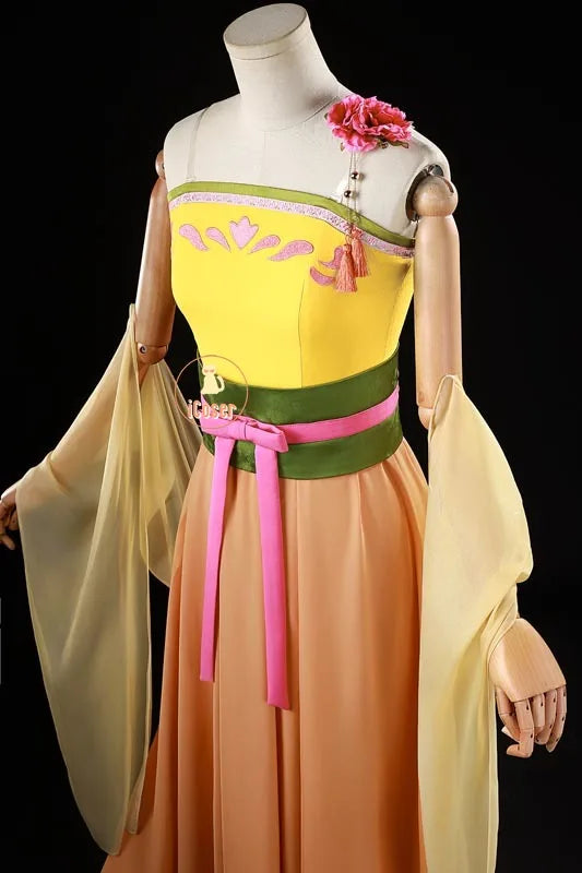 Anime The Apothecary Diaries Maomao Cosplay Costume Courtesan Outfit Dress Earrings Headwear Halloween Party Women Girls iCoser