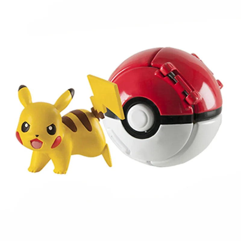 Pokemon Ball Pokeball Anime Figure Pikachu Charizard Squirtle Pocket Monster Elf Ball Toy Action Model Doll Toy Children Gift