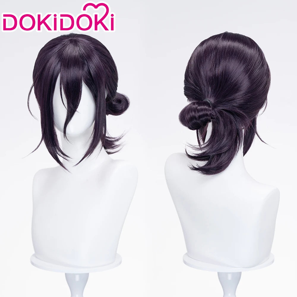 Makimaa Denjii Rezee 35cm Purple Hair Anime Cosplay Wig for Women with Free Cap - Reze Version / One Size / PRE-SALE
