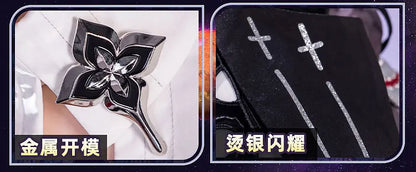 Honkai Star Rail Evernight March 7th Cosplay Costume Dress Headwear Mysterious Foreign Guest Halloween Party for Women iCoser