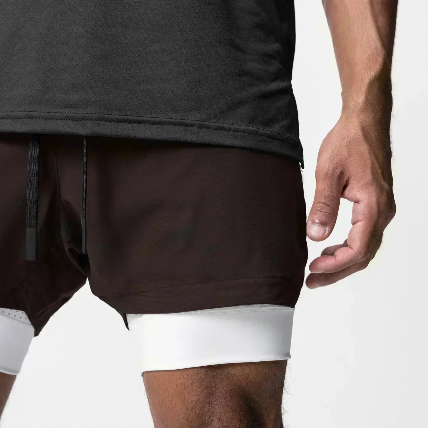 Demon Slayer Anime Men Gym Shorts Streetwear Summer Workout Sports Pants Sportswear Fitness Double-layer Quick Dry Beach Pants