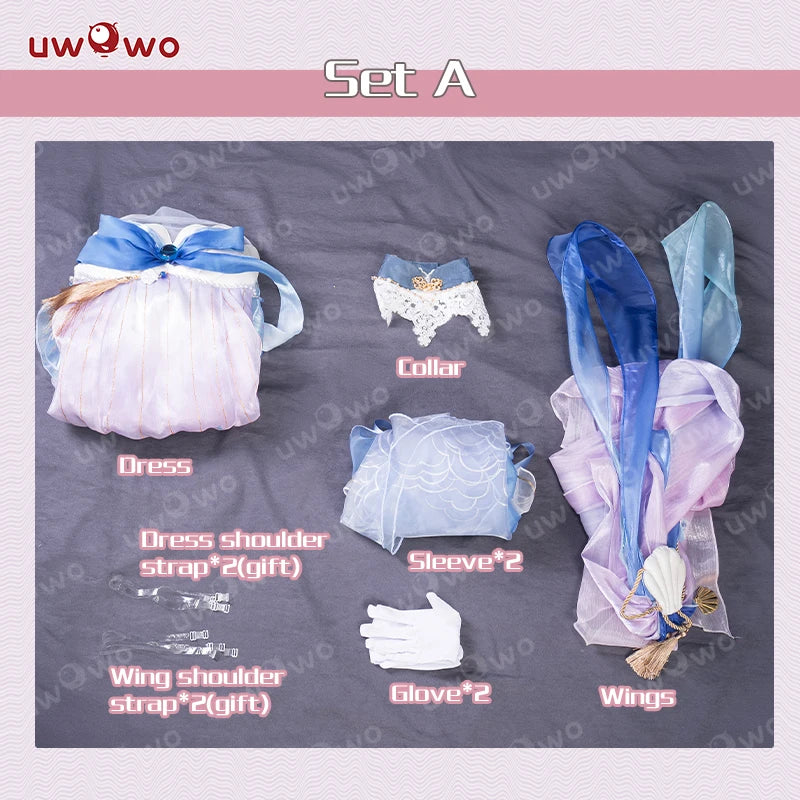 LAST BATCH UWOWO Kokomi Cosplay Game Genshin Impact Fanart Kokomi Dragon Princess Cosplay Costume Dress Halloween Costume