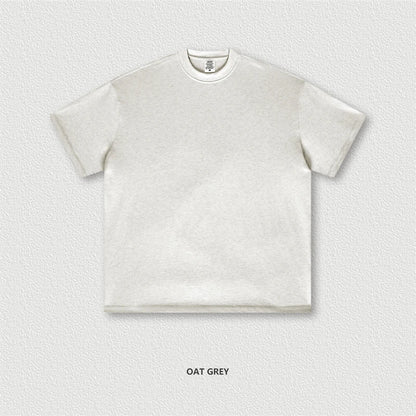 ZODF New 2025 Heavy Weight 305gsm Solid Cotton T Shirts For Men Unisex Summer Oversized Noshrink Basic T-Shirt Brand Tops HY0475