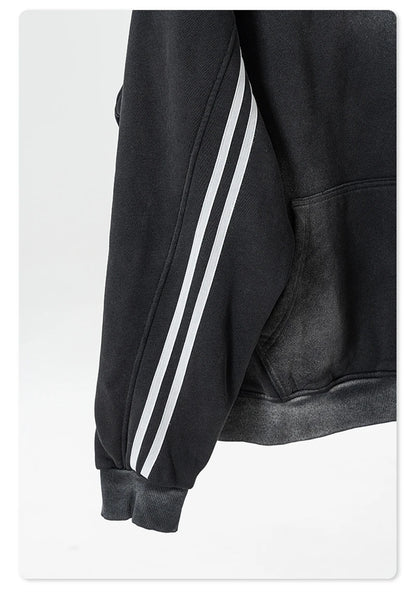 ZODF Retro 2024 Winter Men Zipper Fleece Hoodies Unisex Oversized Washed 360gsm Sport Knitted Hooded Coat HY0905