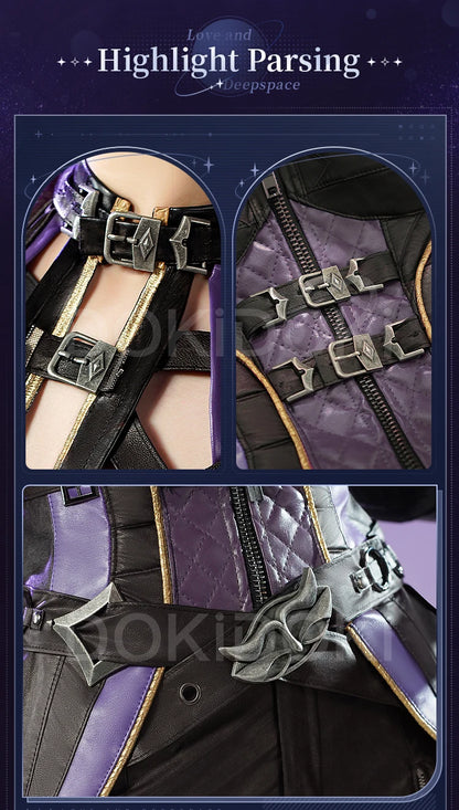 IN STOCK Nightwalker Heroine Cosplay Costume Game Love and Deepspace DokiDoki-SR Women Uniform Costume Qiyu Rafayel Cosplay