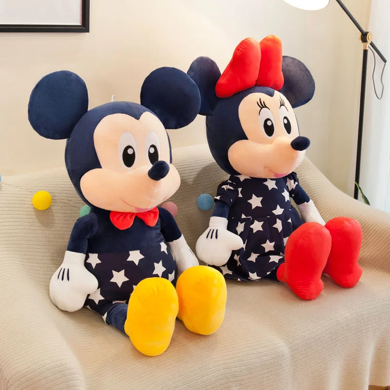 Disney 95cm Plush Star Mickey Minnie Toy Large Couple Mickey Mouse Pillow Kids Stuffed Doll Birthday Xmas Gift for Children