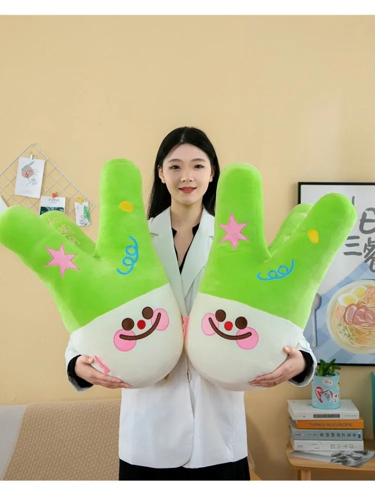 New 40-60cm Creative Cute Scallion Bright Pillow Large Cloth Doll Plush Toy Sleeping Doll Children's Girl Birthday Gift