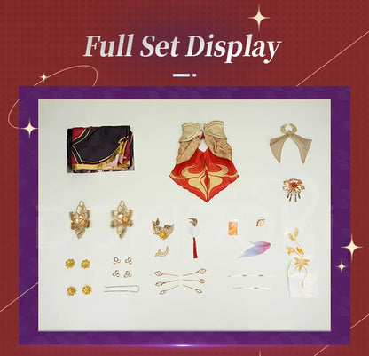 IN STOCK Fugue Cosplay Costume Game Honkai:Star Rail DokiDoki-SR Honkai Women Costume Tingyun Fugue Cosplay Ears Tail Christmas